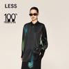 Women's Printed Mulberry Silk Long Sleeve Shirt