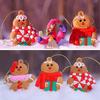 12pcs Gingerbread Man Ornaments for Christmas Tree, Assorted Gingerbread Ornaments, Gingerbread Christmas Ornaments