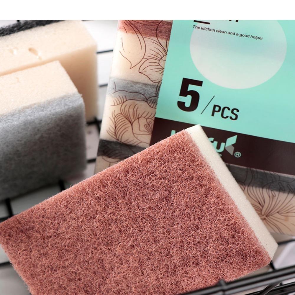 Cleaning Double-Sided Emery Cleaning Accessories Dishwashing Sponge Scouring Pad Magic Sponge