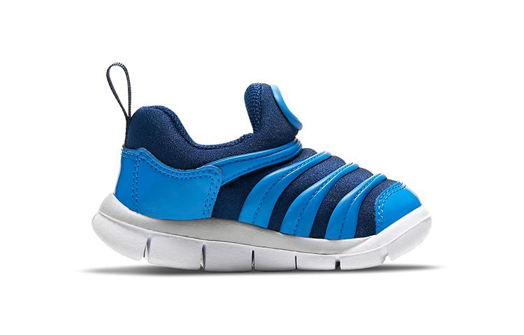 Nike Dynamo Free Caterpillar Low top Sports Casual Shoes Blue White Infant And Toddler 343938-435