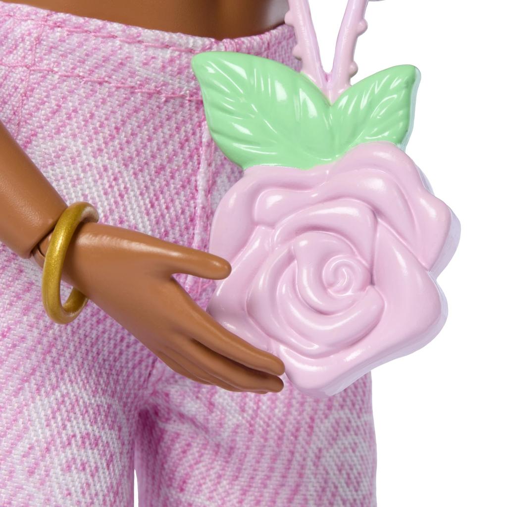Barbie Deluxe Style Pink Flare Doll Pretend for Ages 4 and JJN72 Jeans, Dress-Up House, Play, Up, Pink,