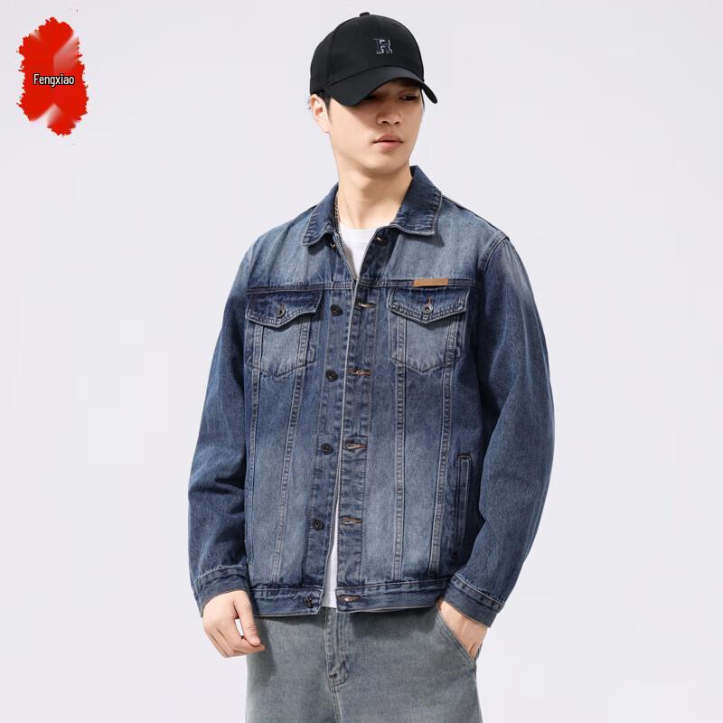

Men s Casual Loose Fit Denim Jacket 5XL