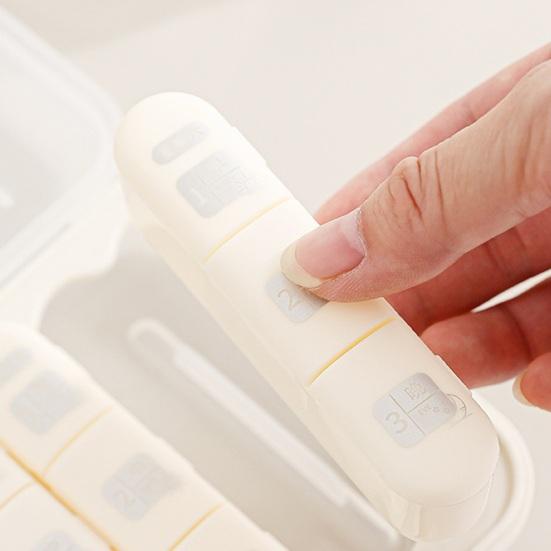 Weekly Pill Organizer Morning Noon Evening 3 Times A Day Pill Storage Box Large Capacity Portable Travel 7-Days Medication Dispenser
