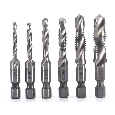 HSS Screw Thread Bit Screw Machine Hex Shank Titanium Plated Shank Tap Drill Bits Tap Drill Bit