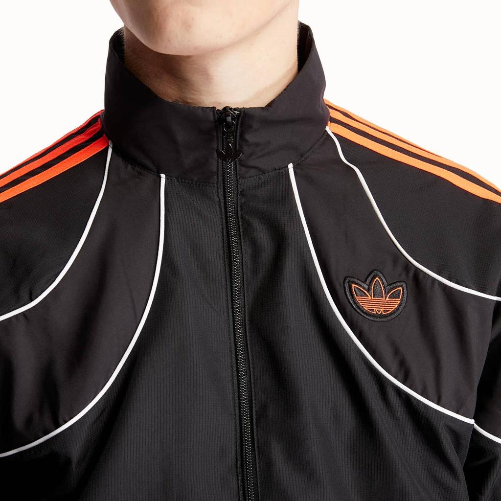 adidas Originals Retro Sportjacke mit Kontraststreifen Herrenjacken Schwarz FM3911