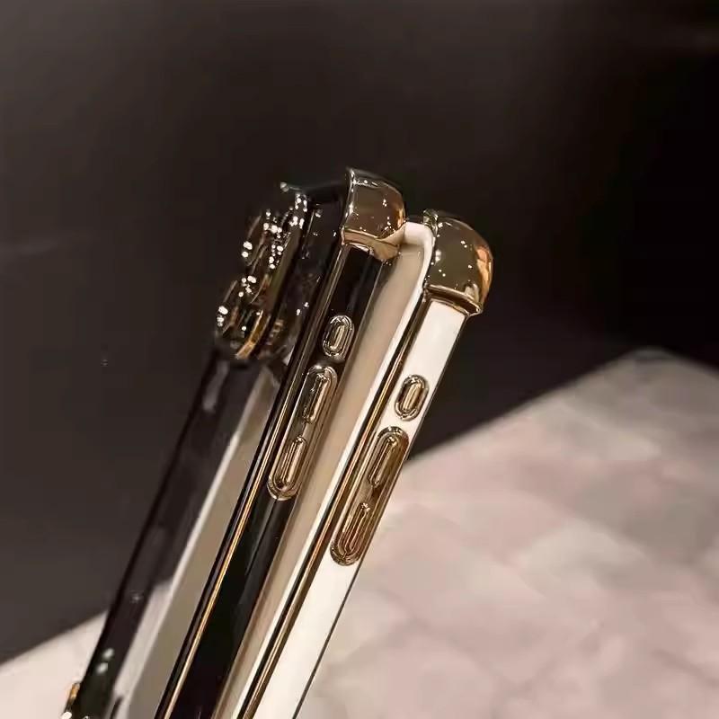 Two-color electroplated space case, suitable for iPhone16 mobile phone case, Apple 15proMax four corners anti-drop 14 transparent case