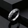 Fashion Minimalist Irregular Concave Hammered Texture Stainless Steel Rings for Men Male, Punk Trendy Finger Jewelry Size 7-11