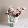 Nordic Creative Butterfly Girl Bouquet Ornaments Art Living Room Entrance Desktop Floral Arrangement Home Decoration Gift