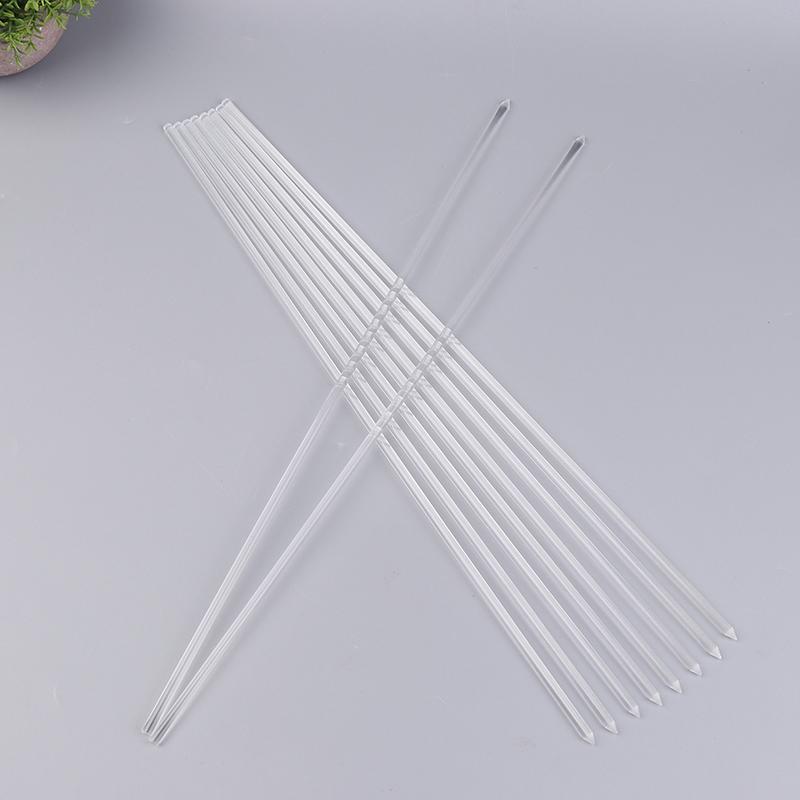 16Pcs Transparent Acrylic Plant Stakes Garden Stakes 15.6 Inch Acrylic Orchid Stakes Stable Plant Support Gardening Plant Sticks