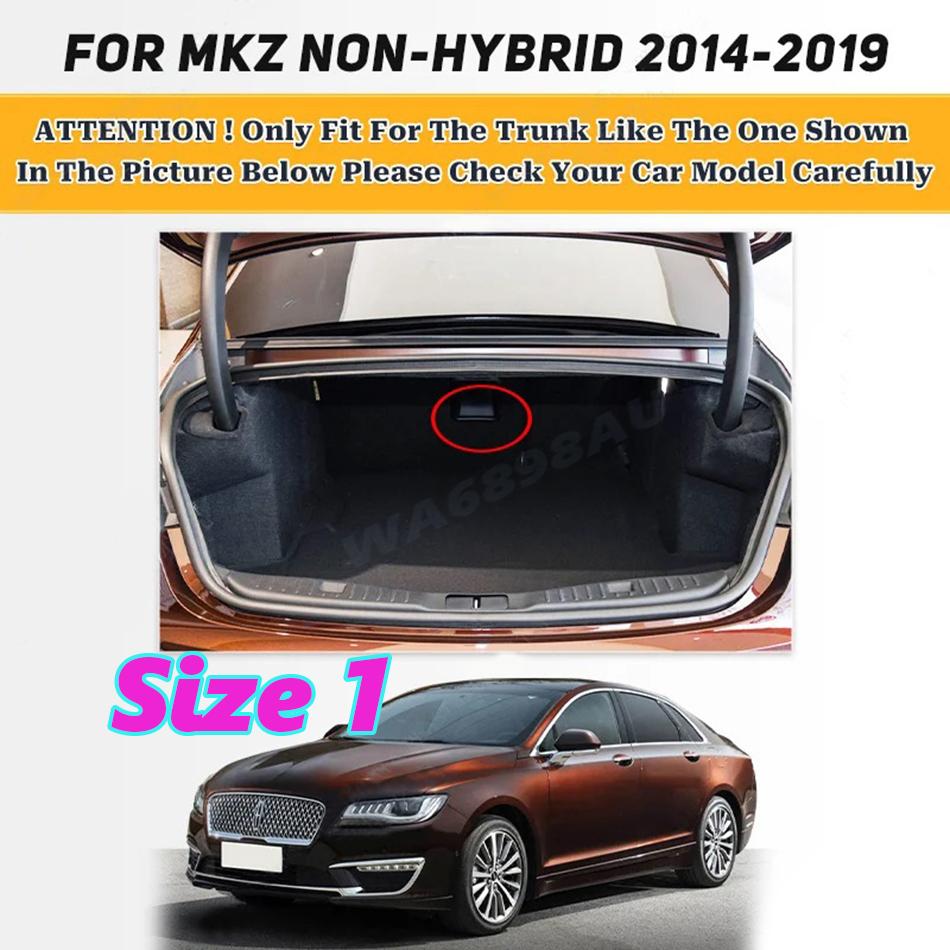 Wearing-Resistant PU Leather Car Trunk Mat For Lincoln MKZ Non-Hybrid Car 2014-2019 Custom Car Accessories Protective Pad