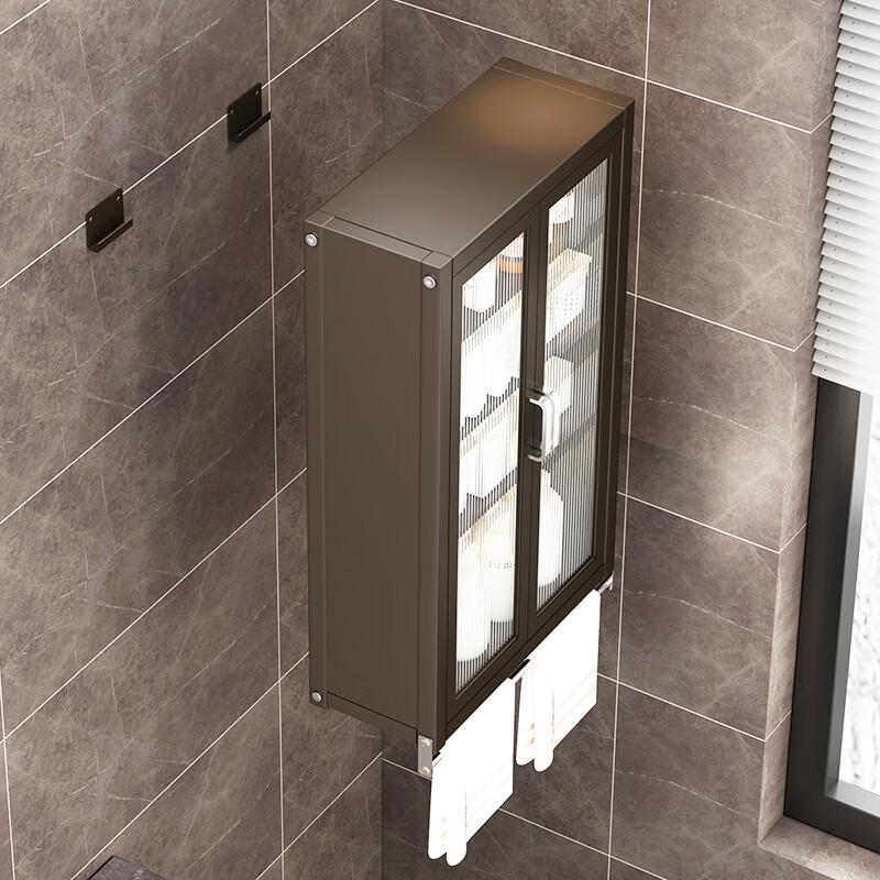 No-Drill Bathroom Wall Storage Shelf