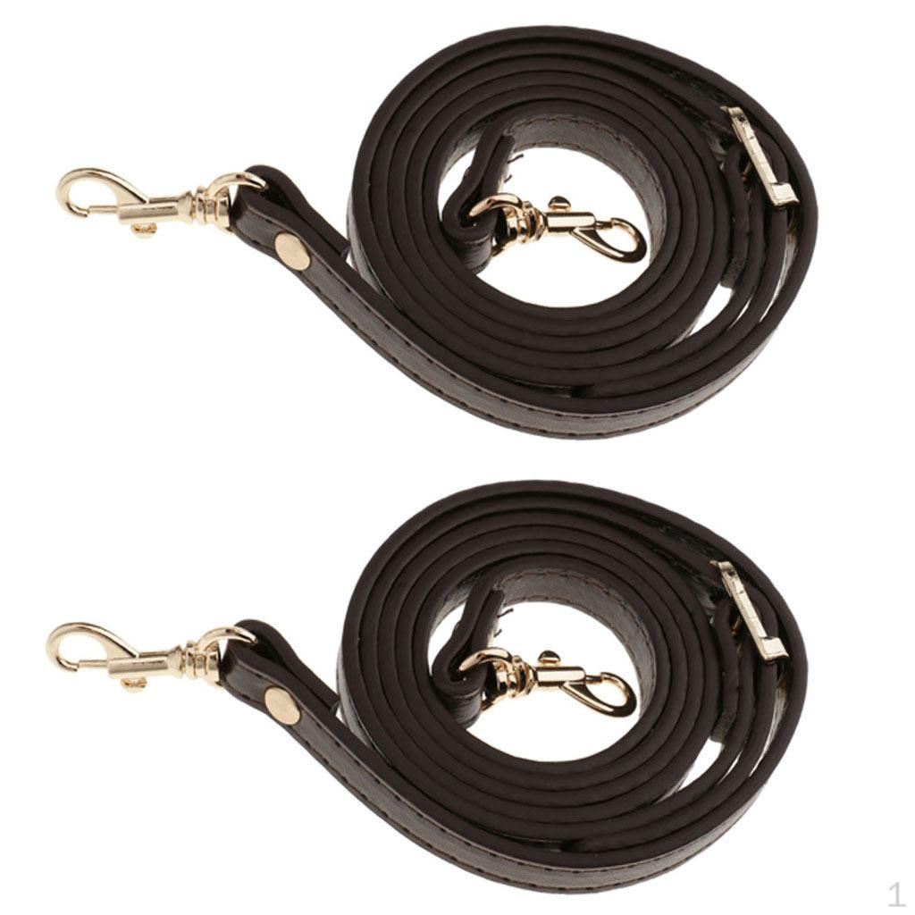 

2 шт. Регулируемые кожаные ремни для сумок, ручки, аксессуары для сумок, 1 кофейный, длина