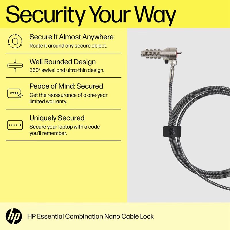 HP Sure Key Cable Lock