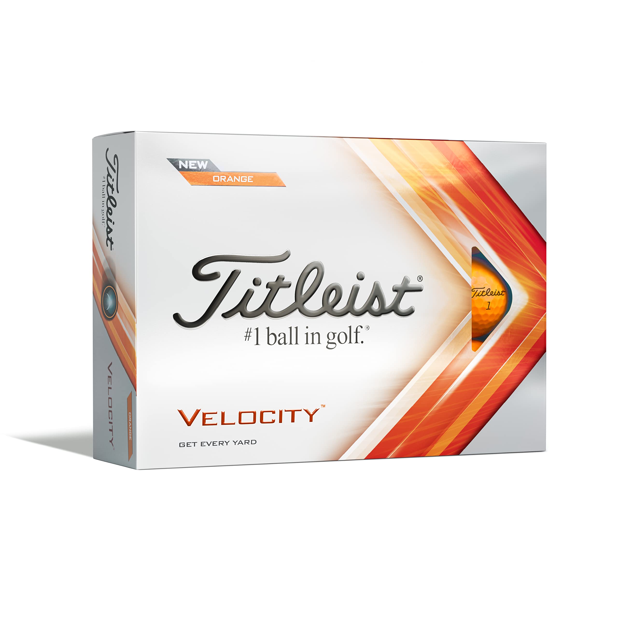

Titleist 22Velocity Golf Balls, Unisex, T8226S-J, Orange