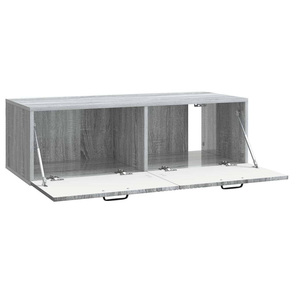 Wall Mounted TV Cabinet Grey Sonoma 98 X 41 X 30 Cm