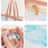 Colorful Laser Waterproof Swimming Bag Large Capacity Women's Handbag Jelly Bag Versatile Beach Bag Travel Storage Bag Toiletries Bag