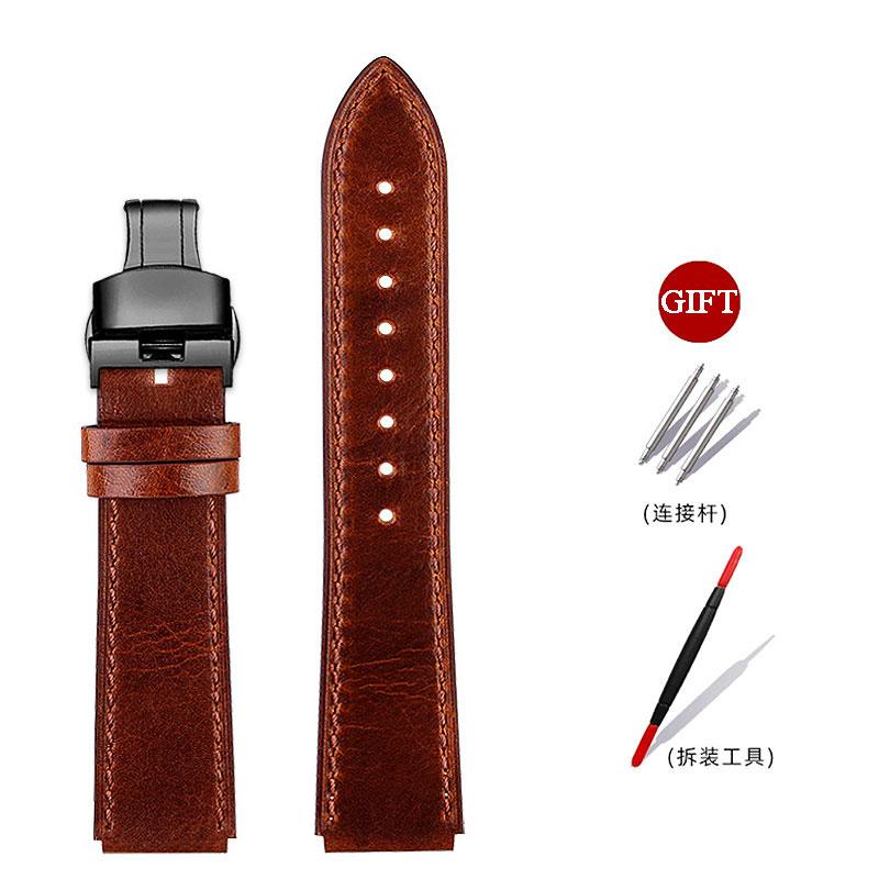 16mm Retro leather strap For G-shock Casioak GA-2100 GA-2110 GM-2100 men's Replacement vintage cowhide watch band bracelet belt