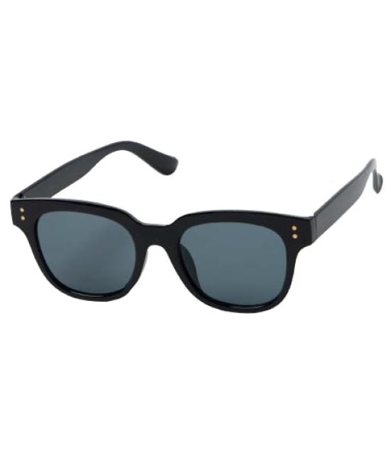 WEGO Unisex Cell Frame Sunglasses with Colored Size Black Lenses, Fashionable, Men's, F,