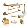Yipan Antique European Brass Twist Towel Rack & Soap Dish