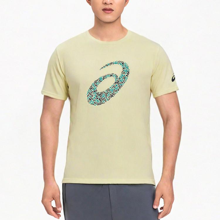 Asics Atmungsaktives Rundhals Komfortables Sport Kurzarm T-Shirt Herren Oberteile Gelb 2031F152-750