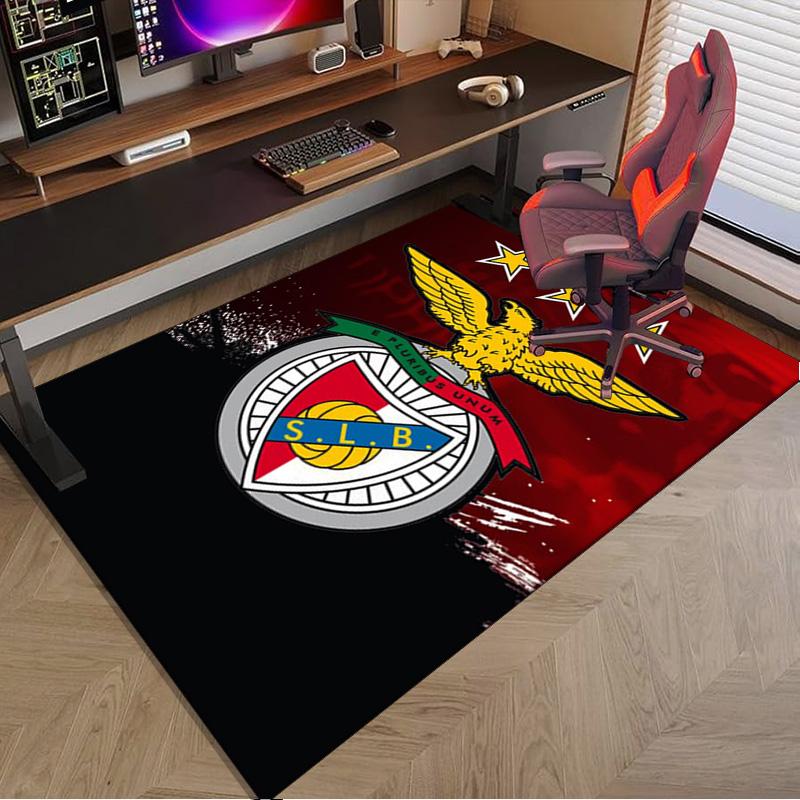 Ben-fica Football Club Printed Area Rug for Office, Chair Rug, Decorative Carpet Floor Mat, Large Size Fan gifts Christmas gifts