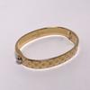 Louis Vuitton Monogram Small Size Bracelet Cuff Nanogram Gold Women M00251 Used