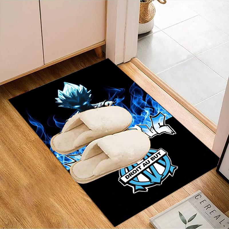Flame Logo Design Printed Office Carpet Chair Cushion Entryway Rug, Rugs for Living Room, Bedroom Christmas gifts