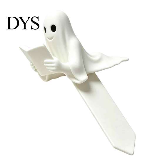 Cute Ghost Bookmark Reading Book Bookmark, 3D Printed Halloween Page Marker, Plastic Markers Lightweight PLA Clip for Students And Office Supplies