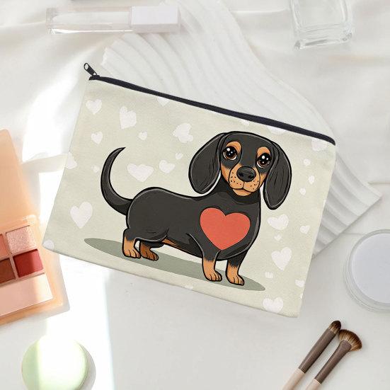 Kosmetiktasche, Mehrzweck-Reißverschluss-Make-up-Beutel, Reißfestes spritzwassergeschütztes Kosmetik-Organizer, für Toilettenartikel Stifte Schreibwaren Kleine Gegenstände