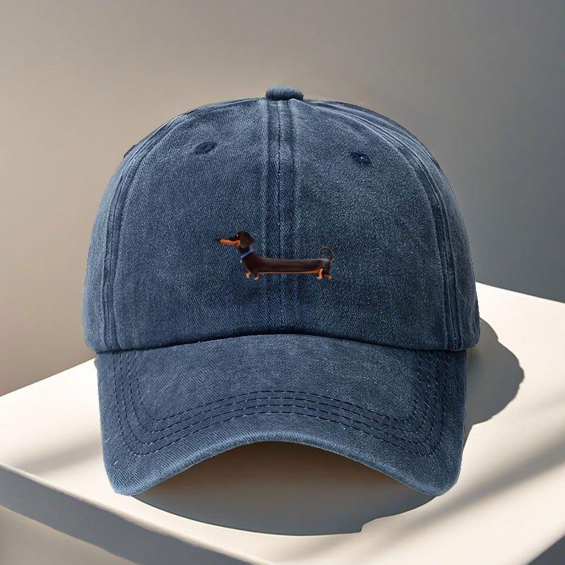 Print Dachshund Fun Baseball Cap Adjustable Outdoor Daily Visor Unisex Cute Gift for Family and Friends on Holidays