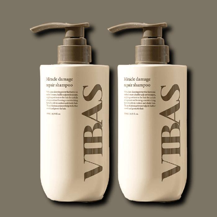 VIBAS Miracle Damage Repair Shampoo 500g x 2 (30223661)