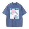 Anime Chainsaw Man Makima Printed T Shirt Men Women Manga Tshirts Pllus Size Tshirts Harajuku Prevalent Washed Cotton Tee