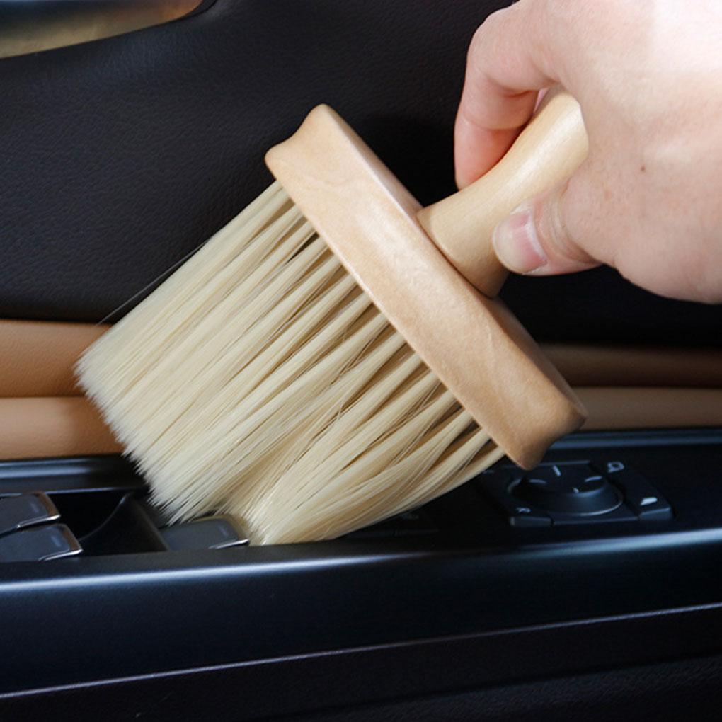 Interior Cleaning Wooden Brush For Auto Car Detailing Auto Car Interior Cleaning Wooden Brush