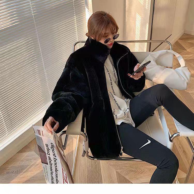 Faux Plush Fur Coat Women's Plush Top