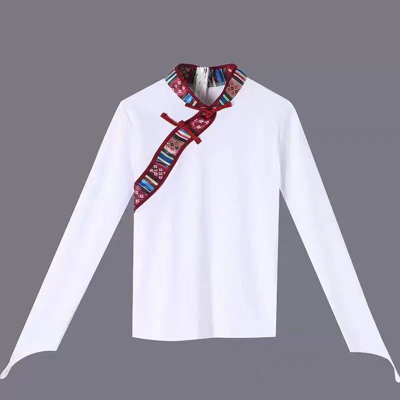 Tibetan Dance Costume: Ethnic Skirt & Top for Performance and Practice