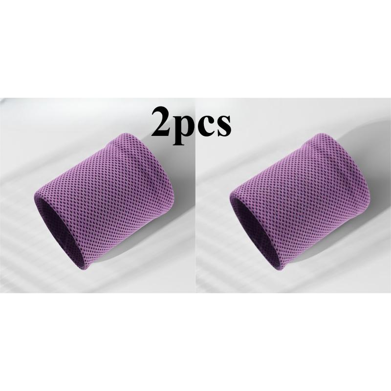 

Все - Спортивные напульсники для бега на открытом воздухе и баскетбола - Однотонные, Влагоотводящие, Охлаждающие и Быстросохнущие 2pcs фиолетовый