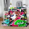 3D Cartoon game Splatoon Printed blanket Flannel Warm blankets Soft and comfortable blanket bed linings cubre cama Birthday Gift