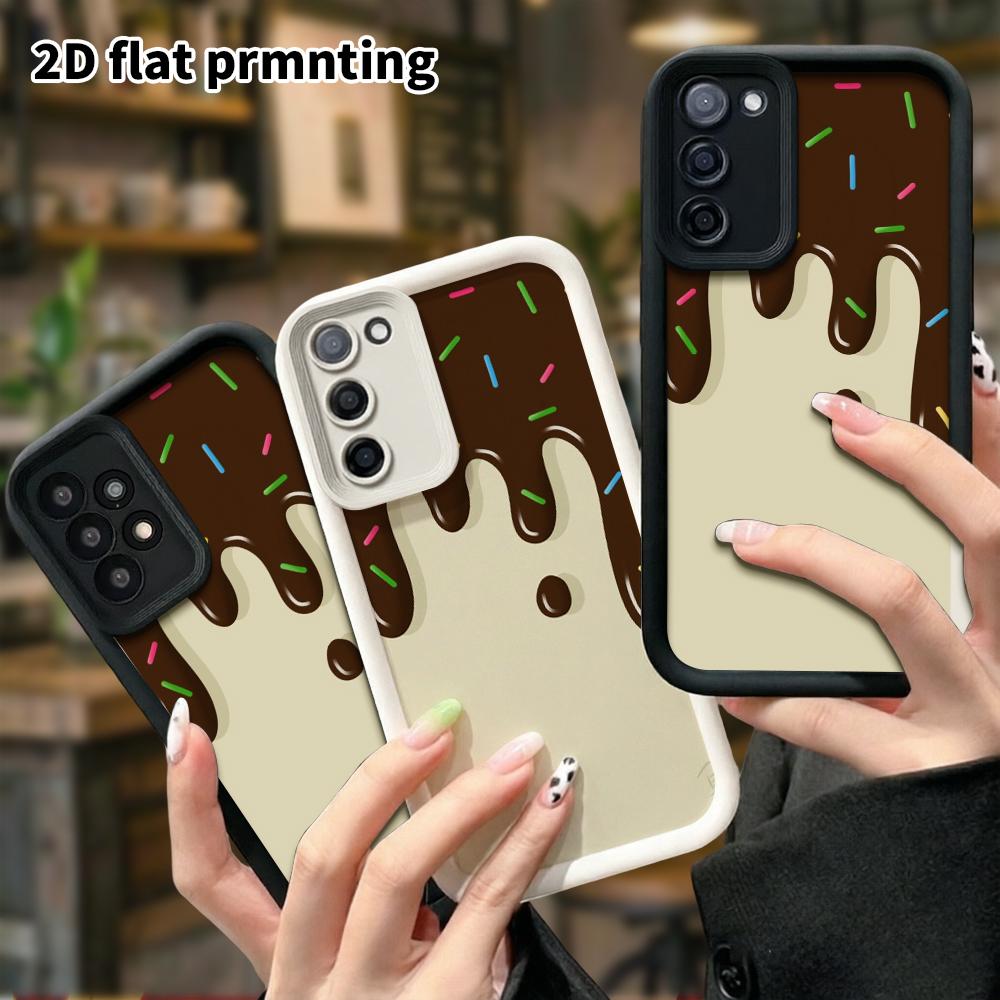 Phone Case: 2D Flat Samsung Galaxy A34 A35 M05 M06 S20 S22 S21 FE Plus 5G Layered Protective Case, Cute Simple Design, Christmas and Halloween Gift