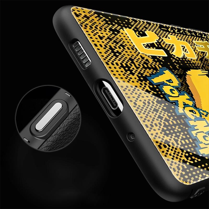 Cool Anime Pokemon Luxury Phone Cover Glass Case for Samsung Galaxy S25 Ultra S22 S21 S24+ S23+ S25+ S20 FE S23 Plus S24