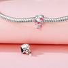Beads Copper Charms Original Dumbbell Girl Beads Fit Bracelet Jewelry Diy Women Fine Gift Accessory