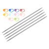 5Pcs Knitting Needle Size US 1.2-5mm Length Stainless Steel Double Pointed Sweater Stitching Needles w 10 Colorful Stitch Marker