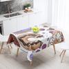 New Abstract Tea Tablecloth Waterproof and Oil-proof Dining Tablecloth Nordic Wind Bar Tablecloth Home Decoration