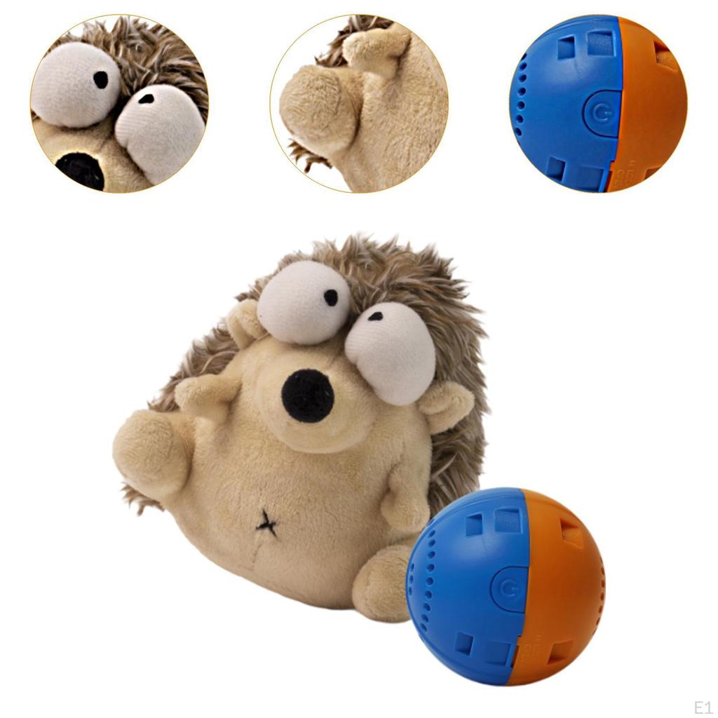 Bouncing Interactive Dog Toy Ball Squeaky Pet Plush for Small Large