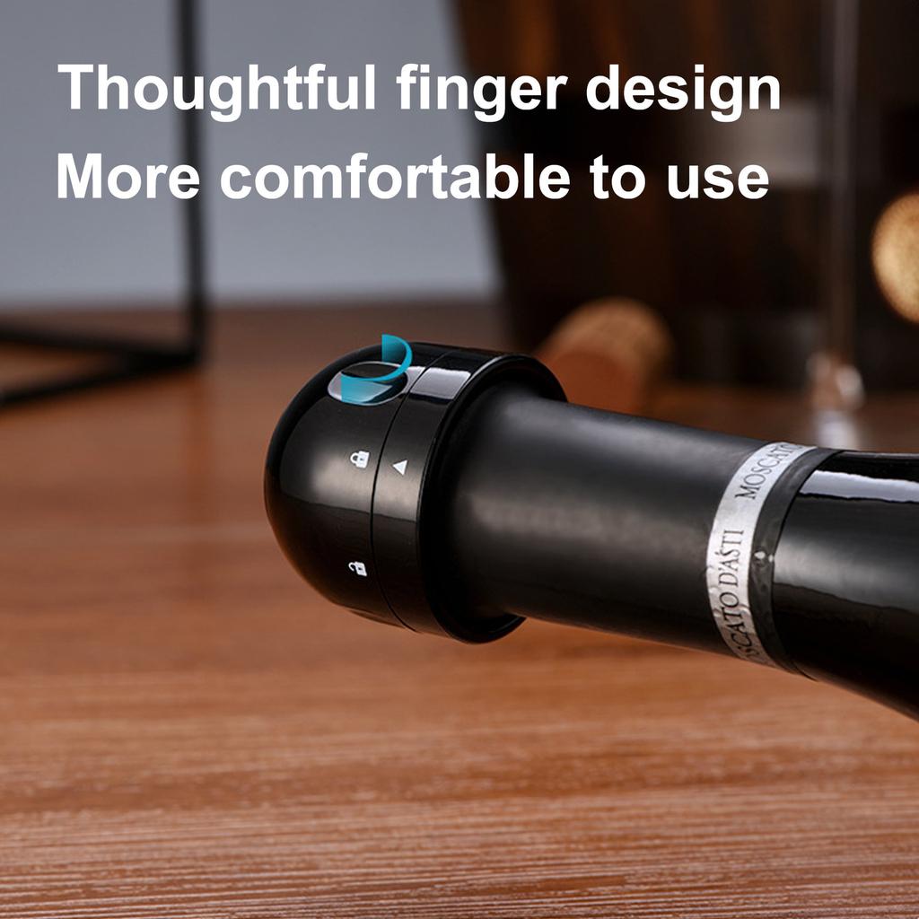 Augenblick Champagne Bottle Stopper, Silicone Vacuum Bottle Stopper For Wine Prosecco Champagne Sparkling