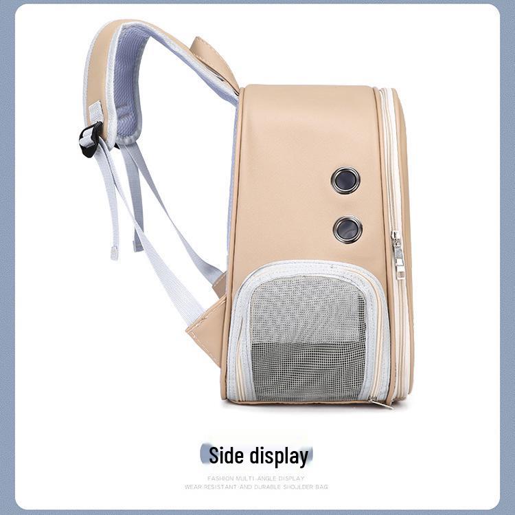 Transparent Portable Cat Backpack: Spacious, Breathable, Comfortable Pet Carrier for Outings
