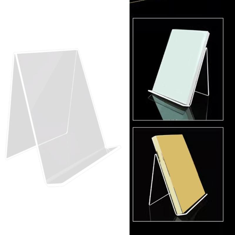 Clear Book Holders Magazine Stand Acrylic Books Stand Cookbooks Stand Recipe Holders for Magazine Brochures Menu Card