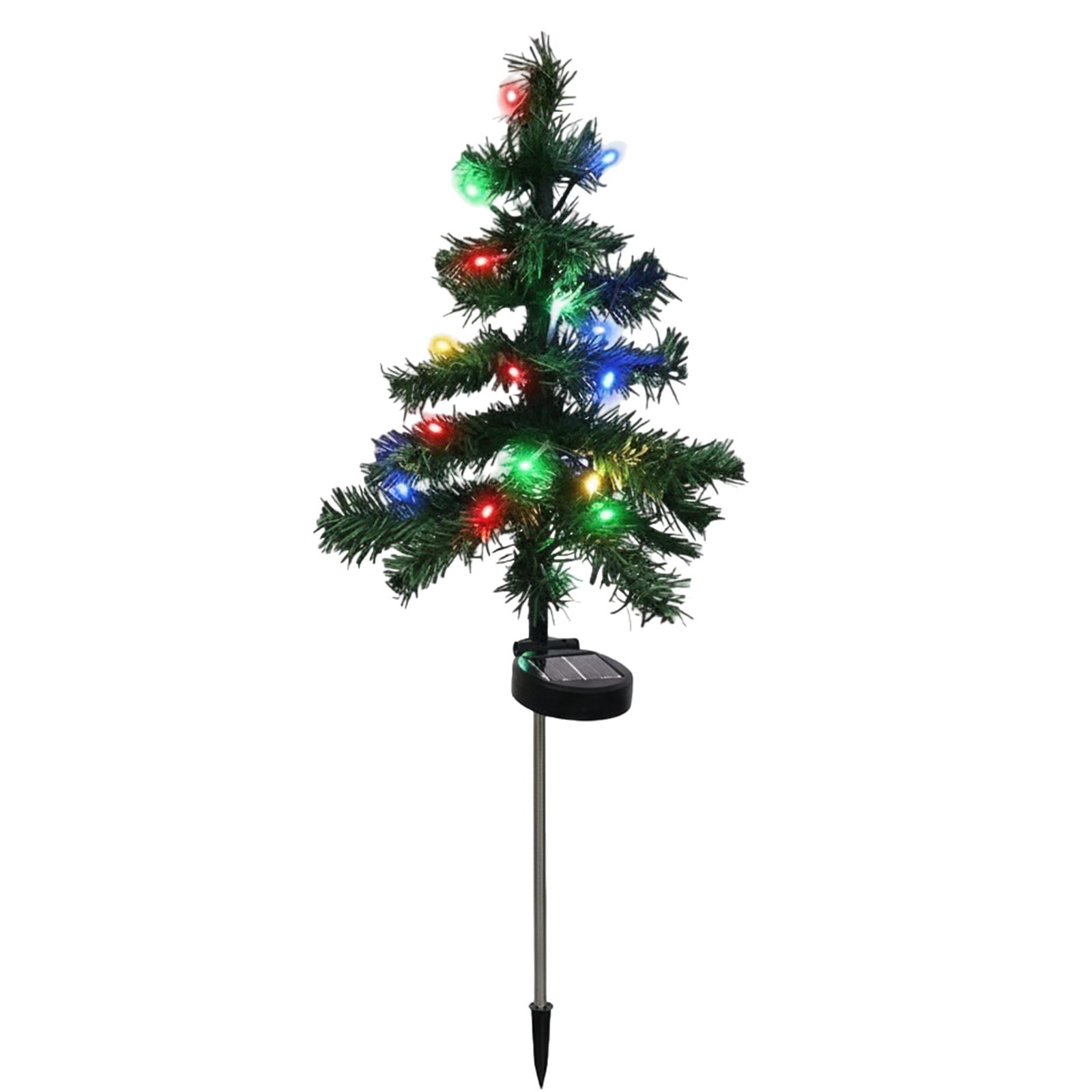 30in Solar Christmas Tree Lights Decorations Waterproof Outdoor Xmas Tree Lights Xmas Tree Pathway Lights for Path Lawn Patio