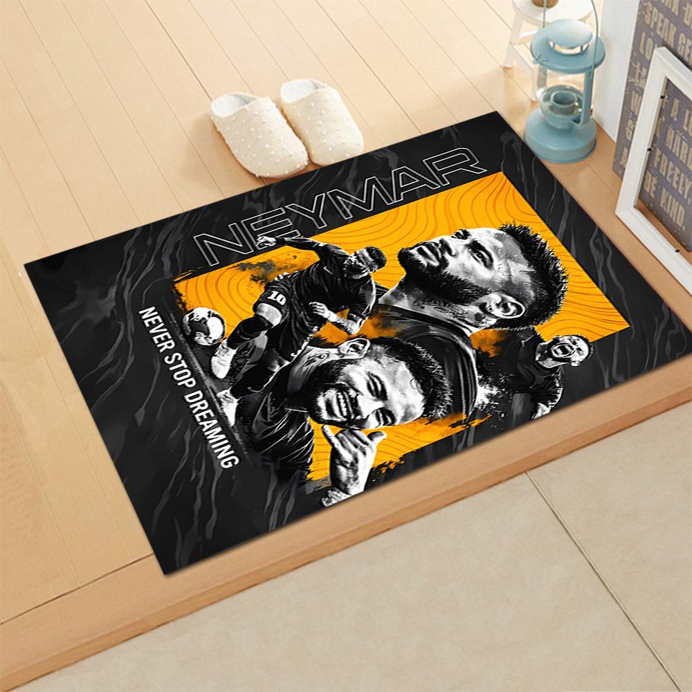 Neymar Brazil Celebration Rug for Living Rooms, Bedrooms, Home Décor, and As Gifts.