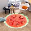 Pizza Fruit Egg Pattern Carpet Circular Anti Slip Home Cushion Large Indoor and Outdoor Floor Mat Welcome Door Mat