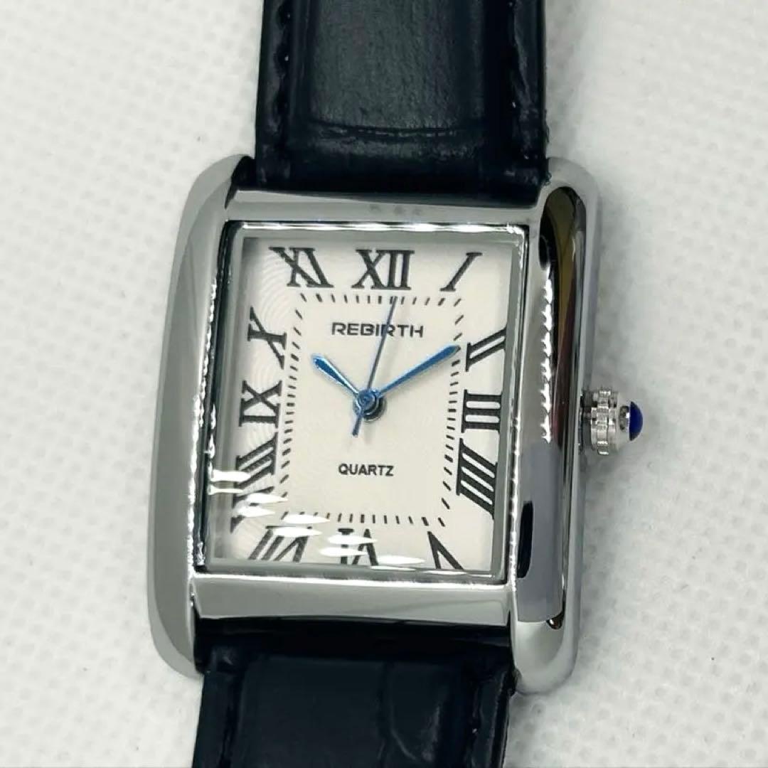 Used [New] REBIRTH Ladies Quartz Watch Square Tank Homage